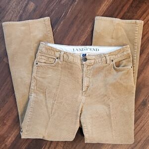 Lands' End,12, Camel Corduroy Trousers